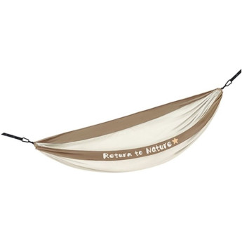 Гамак NATUREHIKE NH21DC011 двухместный ультралёгкий светло-бежевый с коричневым